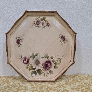 Vintage Italy Florentine Tray Floral